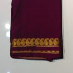 Raadhana Mango Border Crepe Silk Saree