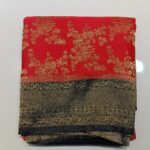 Raadhana Jaal Geo Banarasi Saree – Royal Magenta Weave