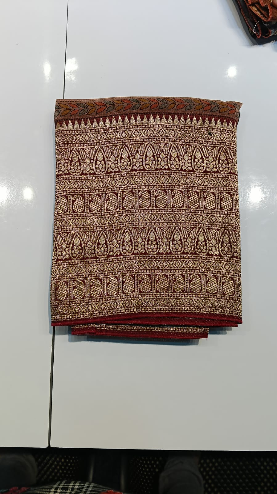 Raadhana Amaya Saree – Lotus Garden Designer Drape - Image 4