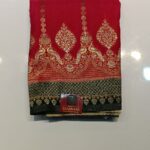 Raadhana Georgette Meena Silk Saree – Royal Zari Elegance