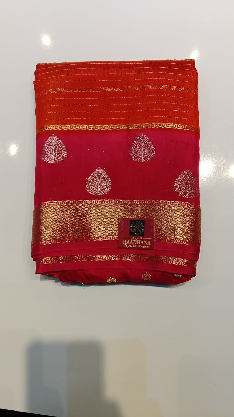 Raadhana Viscose Silk Saree – Zari Elegance - Image 4