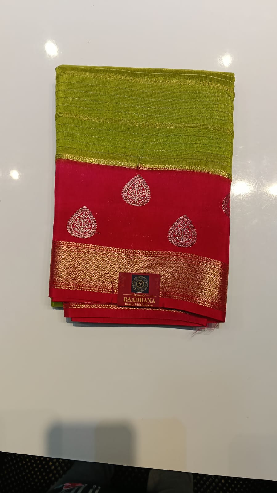 Raadhana Viscose Silk Saree – Zari Elegance - Image 3