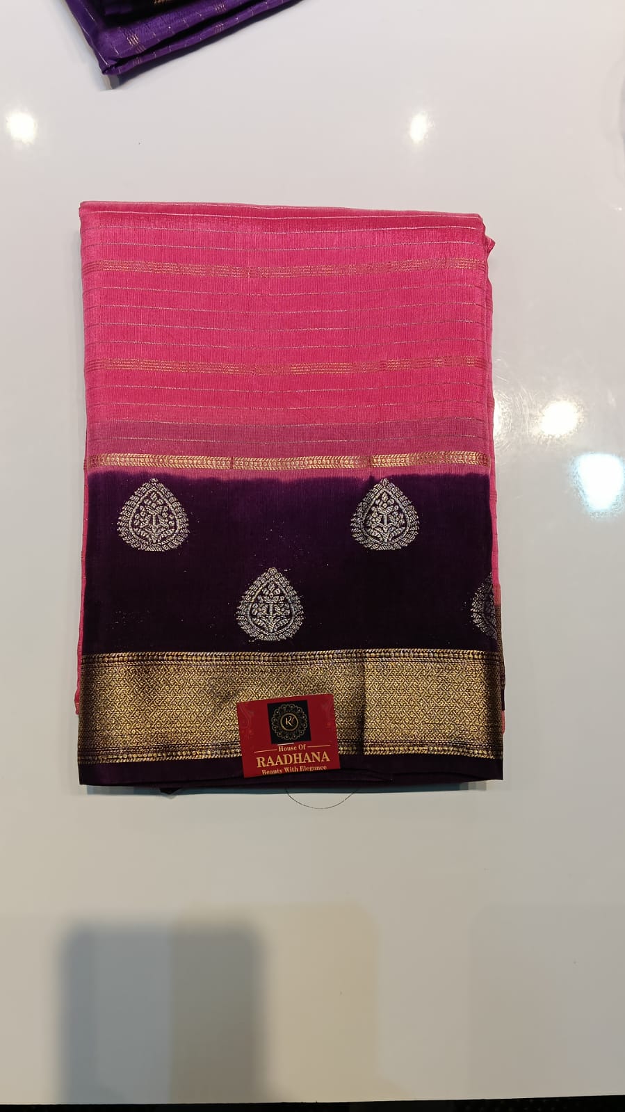 Raadhana Viscose Silk Saree – Zari Elegance - Image 6