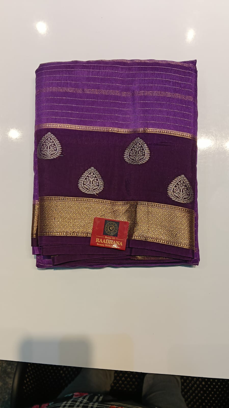 Raadhana Viscose Silk Saree – Zari Elegance - Image 5