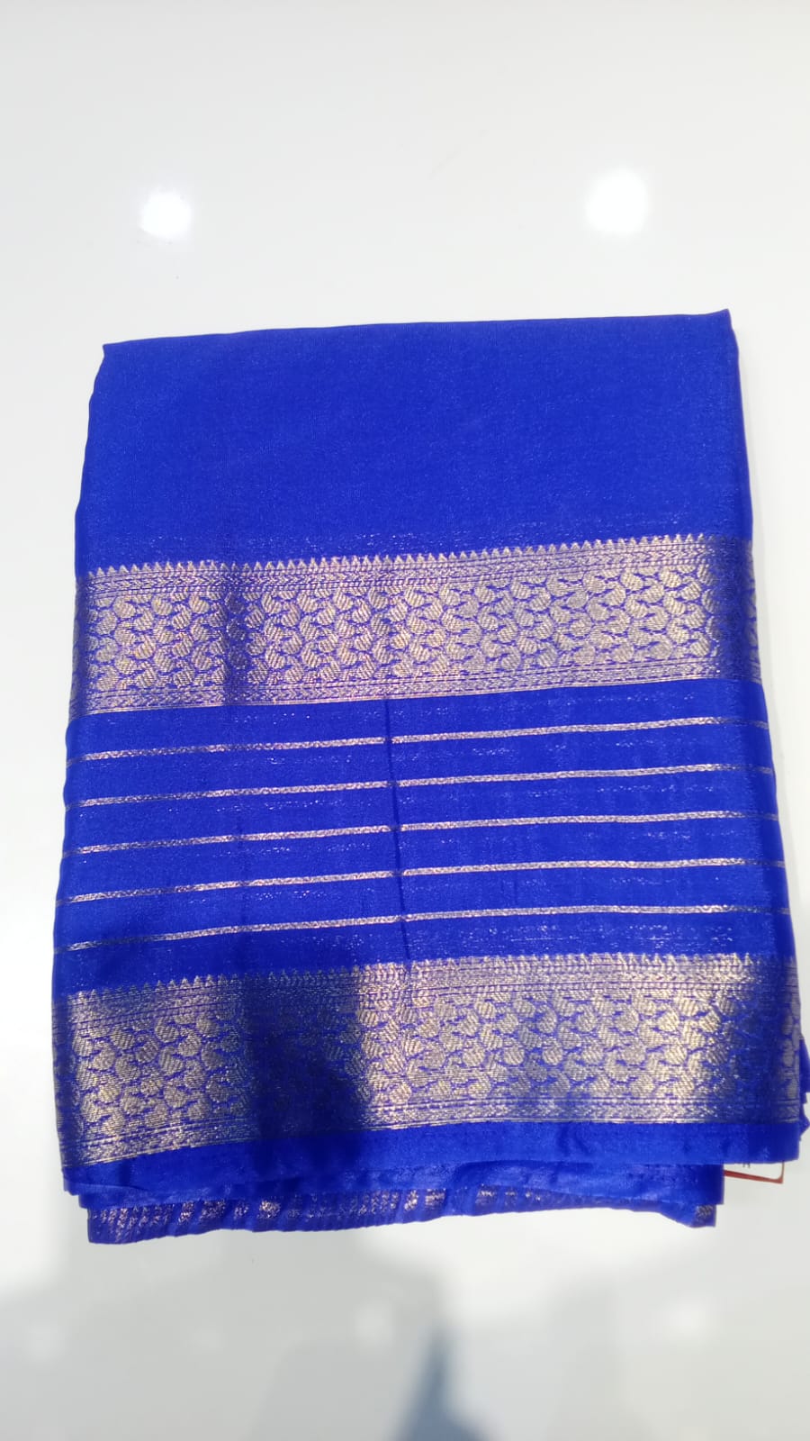 Raadhana Plain Crape Silk Saree